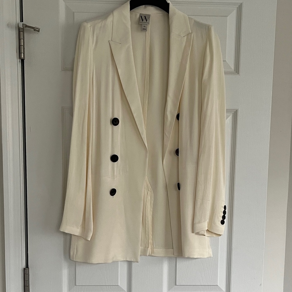 Worthington Ivory Double-Breasted Blazer